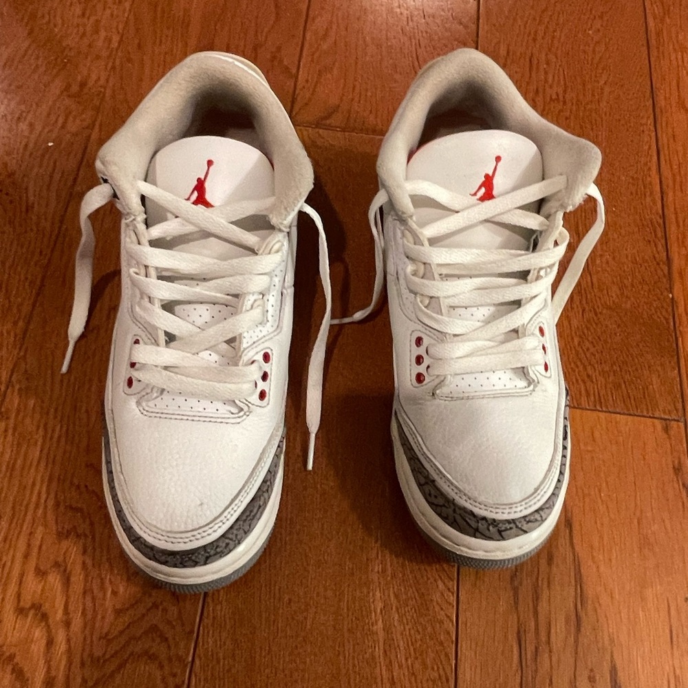 Jordan 3 white cement reimagined size 5.5Y